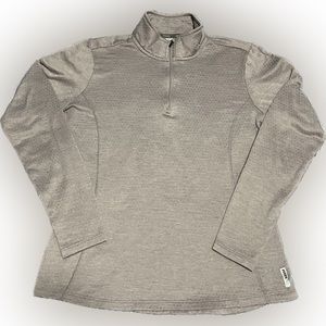 RBX Top Womens Size M Purple Long Sleeve Workout Active Athletic Quarter Zip